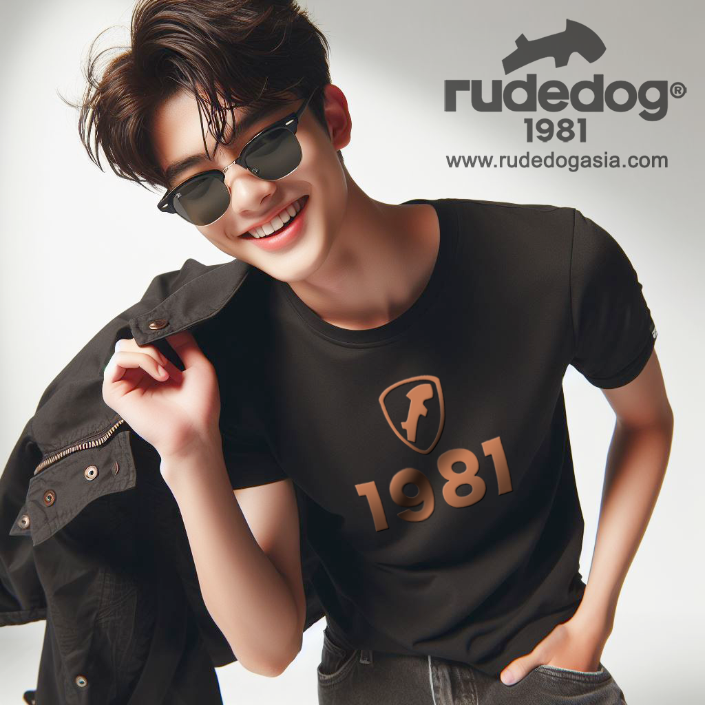 เสื้อยืด rudedog รุ่น ARMOR สีดำ ผู้ชาย