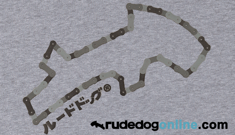 เสื้อยืด rudedog รุ่น Bike สีเทาท็อปดราย