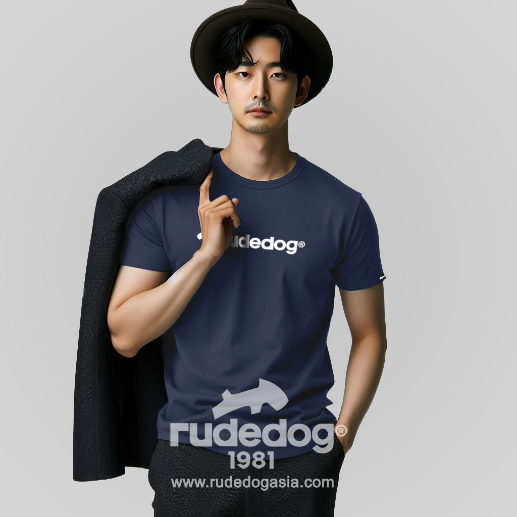 เสื้อยืด rudedog รุ่น Class Dog ผู้ชาย สีกรมท่า