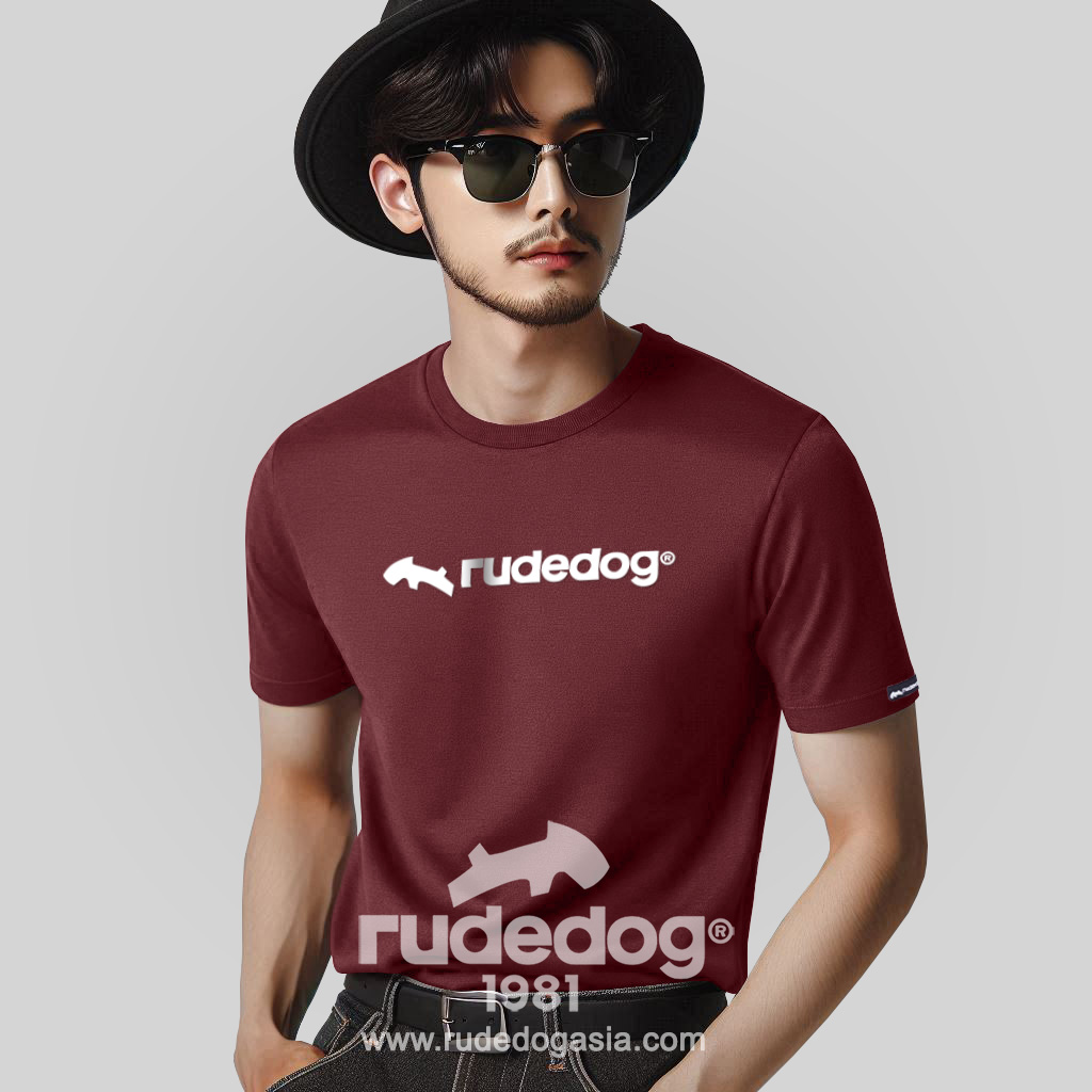 เสื้อยืด rudedog รุ่น Class Dog ผู้ชาย สีแดงทิเบต