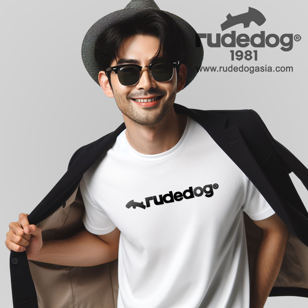 เสื้อยืด rudedog รุ่น Class Dog ผู้ชาย สีขาว