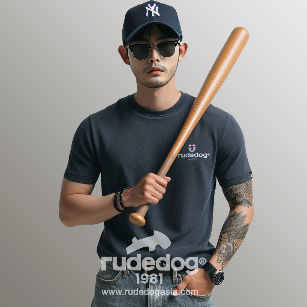 ลายเสื้อยืด rudedog รุ่น Mini United ผู้ชาย สีกรมท่า