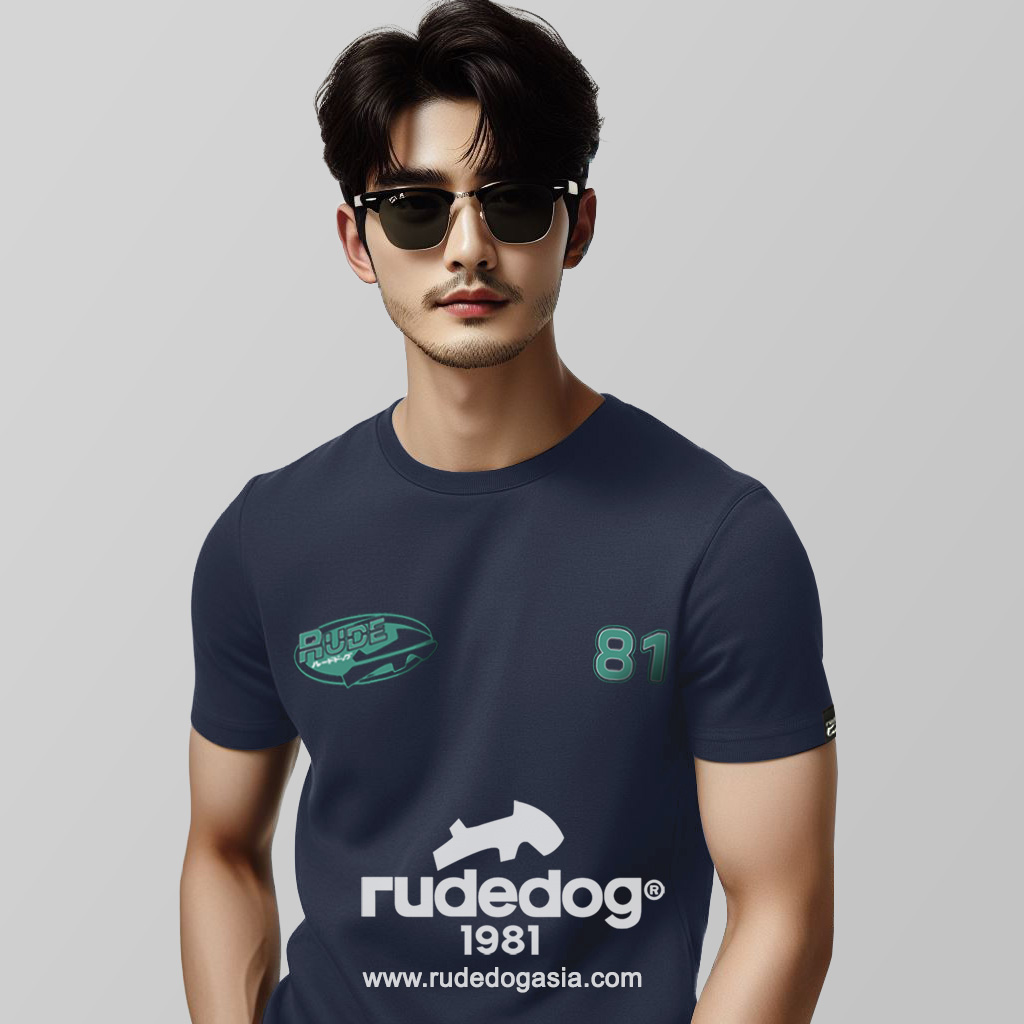 เสื้อยืด rudedog รุ่น SKIPPER ผู้ชาย สีกรมท่า