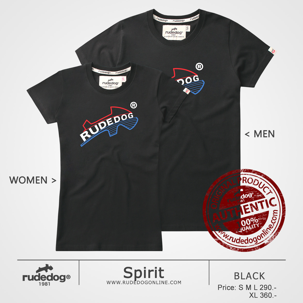 เสื้อยืด rudedog รุ่น Spirit