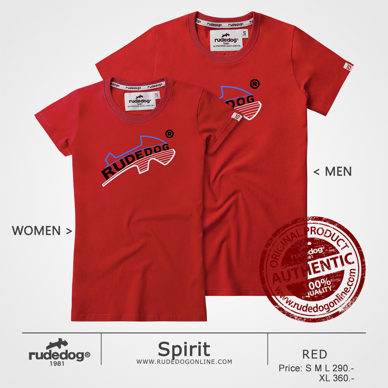 เสื้อยืด rudedog รุ่น Spirit